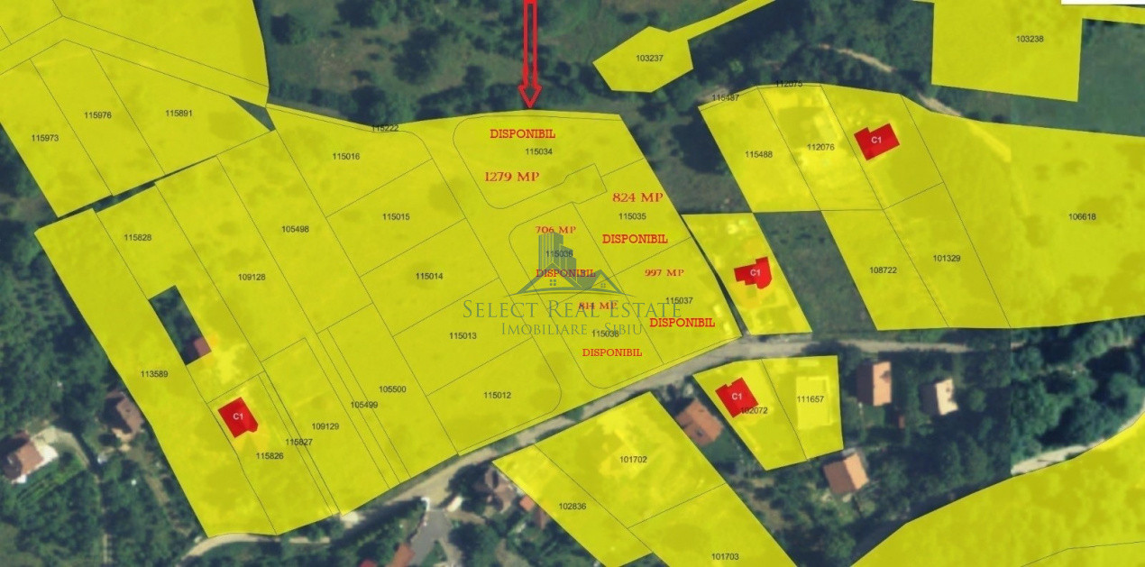 Teren constructii cu PUZ si utilitati \ Cisnadioara \ Sibiu