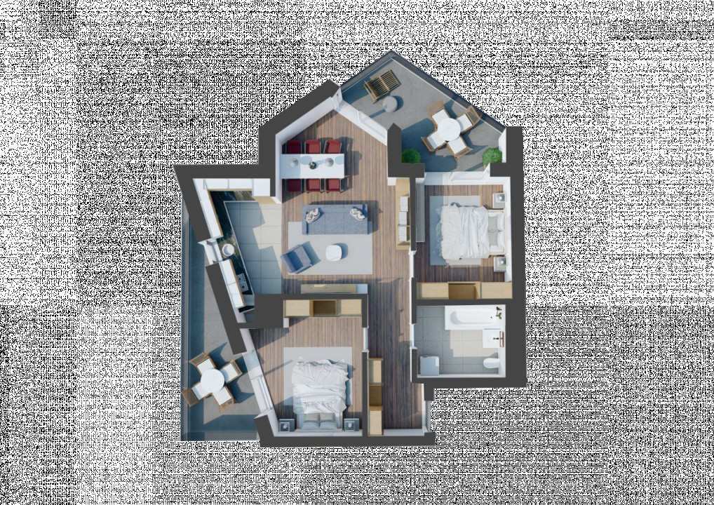 Apartament 3 camere \ proiect deosebit \ Sibiu \ Selimbar