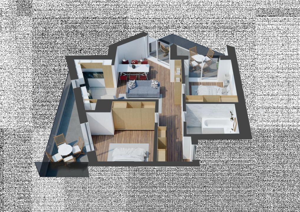 Apartament 3 camere \ proiect deosebit \ Sibiu \ Selimbar