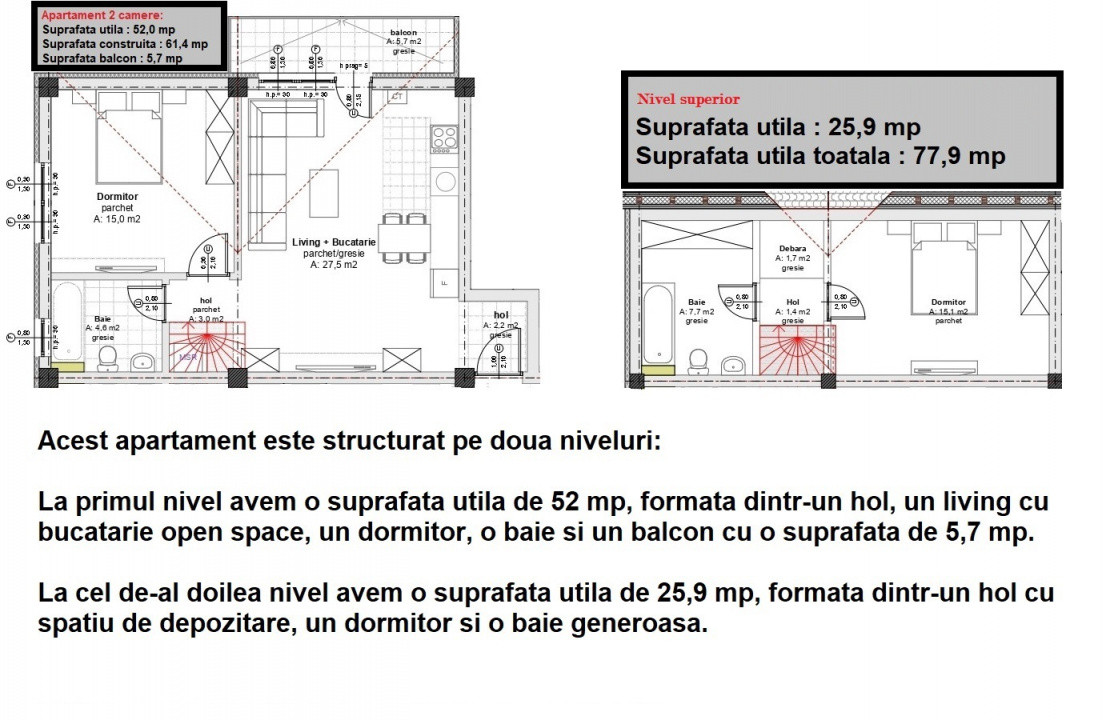 Apartament 3 camere \ posibilitate plata in rate