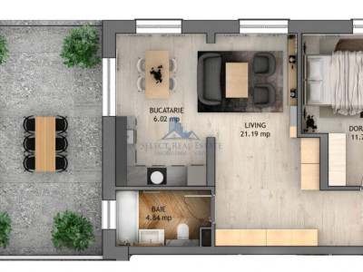 Penthouse 3 camere \ terasa 46.53 mp \ Sibiu - Selimbar