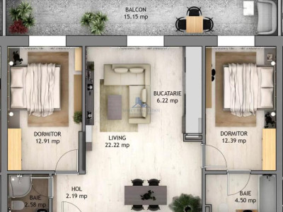 Apartament 3 camere + terasa  \ Sibiu - Selimbar